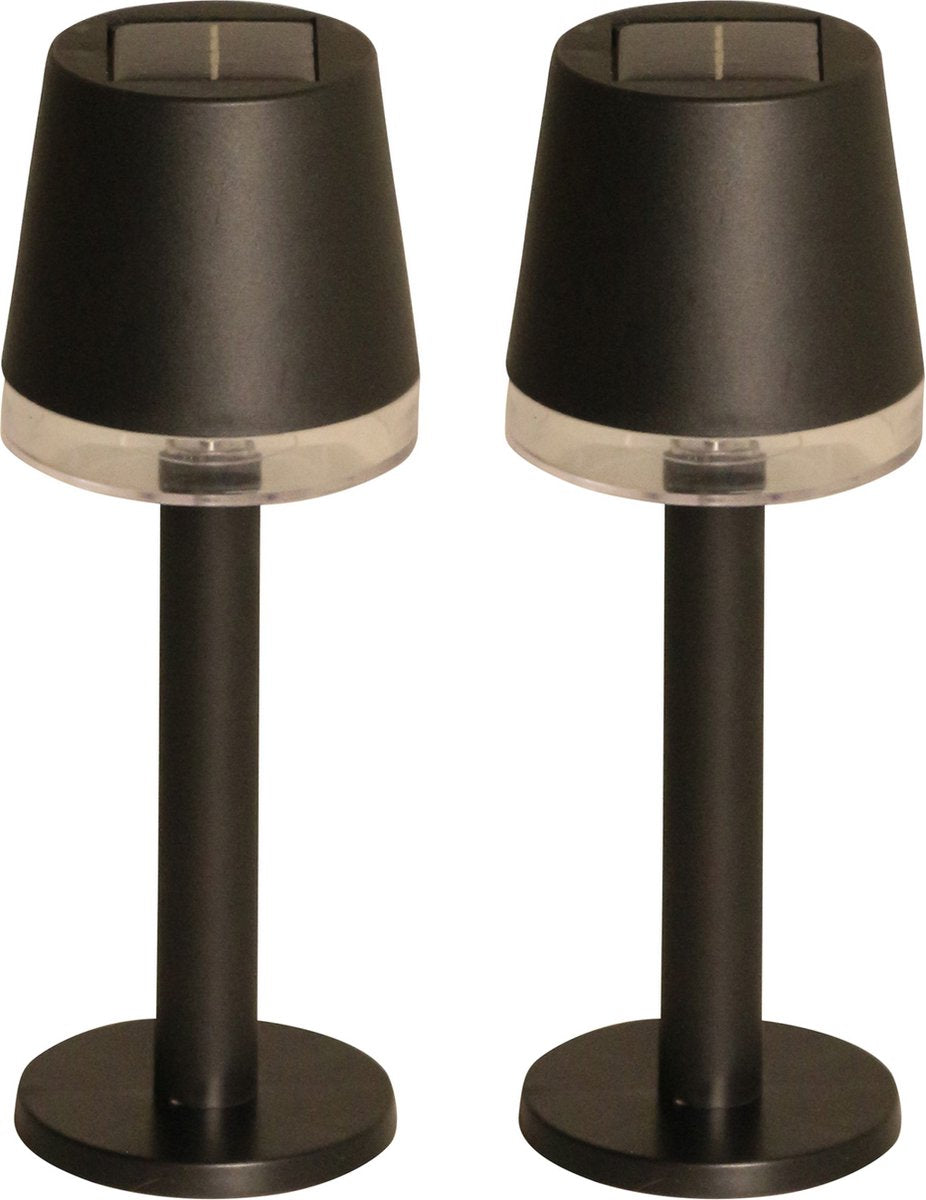 Luxform - 2x Lampada da tavolo solare - cala d'or - LED - alimentata da energia solare - set da 2 pezzi