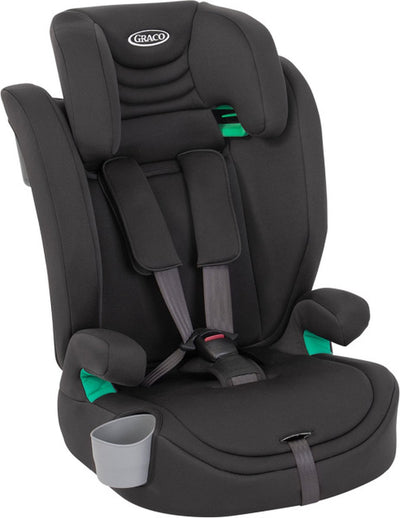 Graco Eldura R129 - midnight - 2-in-1 car seat - from 76 to 150 cm (approx. 15 months to 12 years)