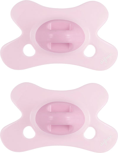 Difrax fopspeen dental - 0 tot 6 maanden - lichtroze - 2 stuks