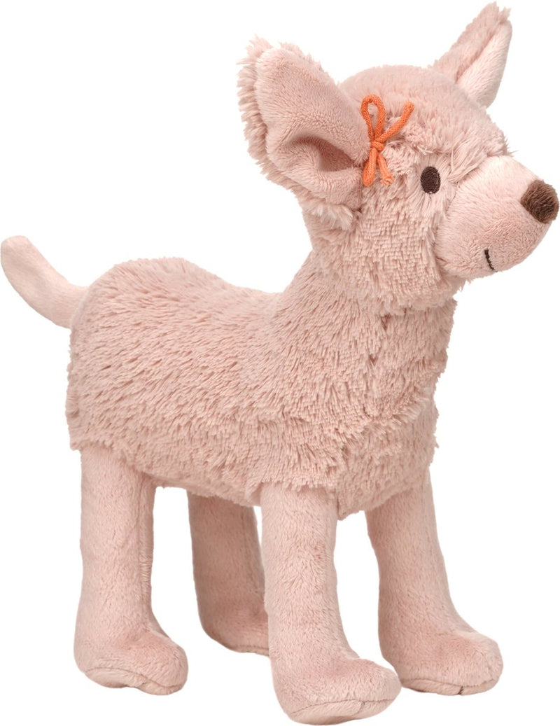 Peluche perro caballo feliz Dana 23 cm - rosa - peluche bebé
