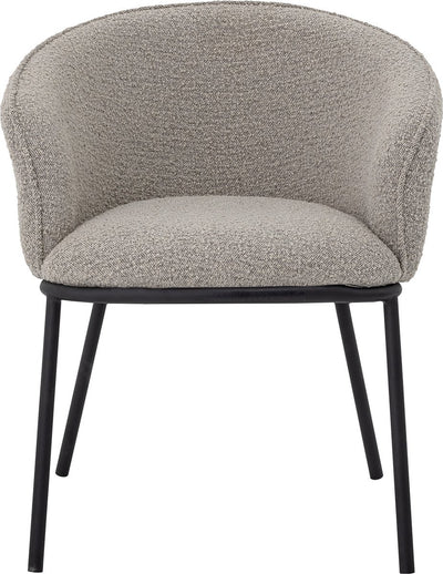 Bloomingville - silla de comedor cortone - gris - poliéster
