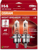 Sram o night breaker - faro h4 - iluminación 100% brillante - alcance 130 m