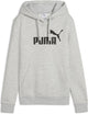 Puma ess no. 1 logo hoodie fl dames sporttrui - light gray heather