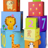 World World World Apiling Blocks figuras y animales, 10dlg.