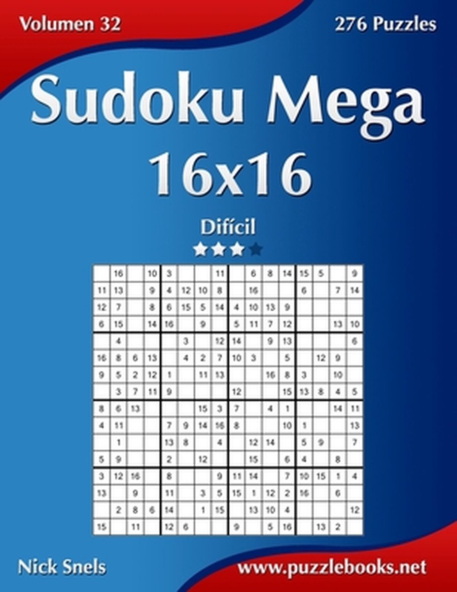 Nick Snel Sudoku Mega 16x16