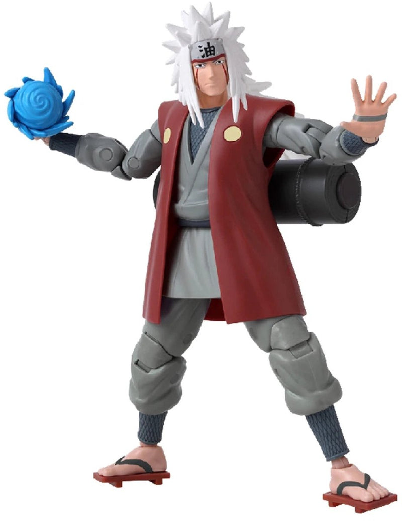 Bandai - anime heroes - figura jiraiya - licencia oficial naruto shippuden - figura anime heroes manga 17 cm - figura de acción jiraiya - colección - juguetes para niños 4+ - 36965