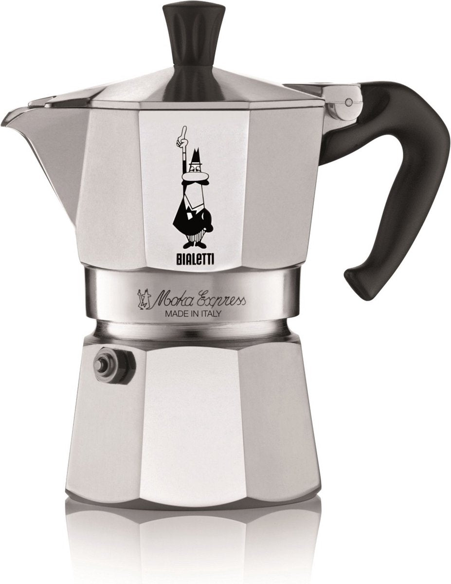 Bialetti moka express - cafetera eléctrica - 3 tazas - aluminio