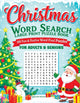 Christmas word search large print puzzle book for adults seniors