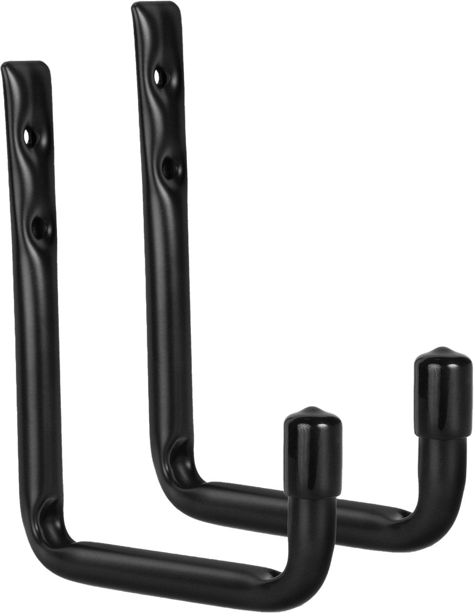 Maclean - set of 2 hanging hooks - wall brackets - steel max. load 22kg - bracket - mc-488