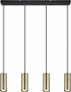 Globo - hanglamp - robby - goud - metaal - grote eettafellamp - gu10 - 57911-4hm