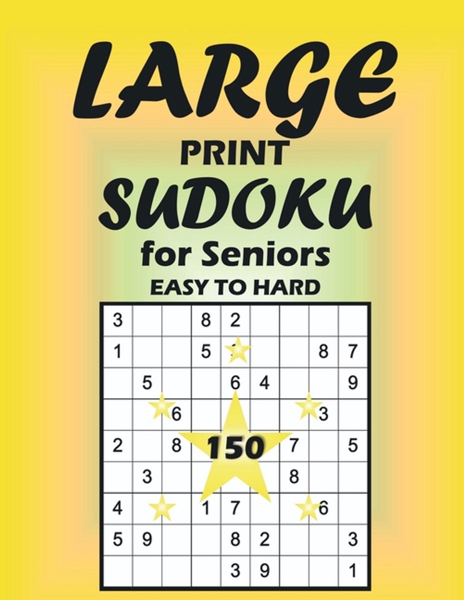 Large print sudoku for seniors easy to hard