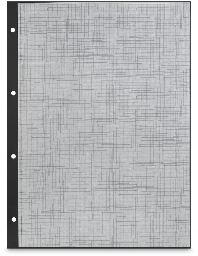 Cartoncino fotografico Hama con glassine, 23,3 x 31 cm, perforato, 25 fogli, nero