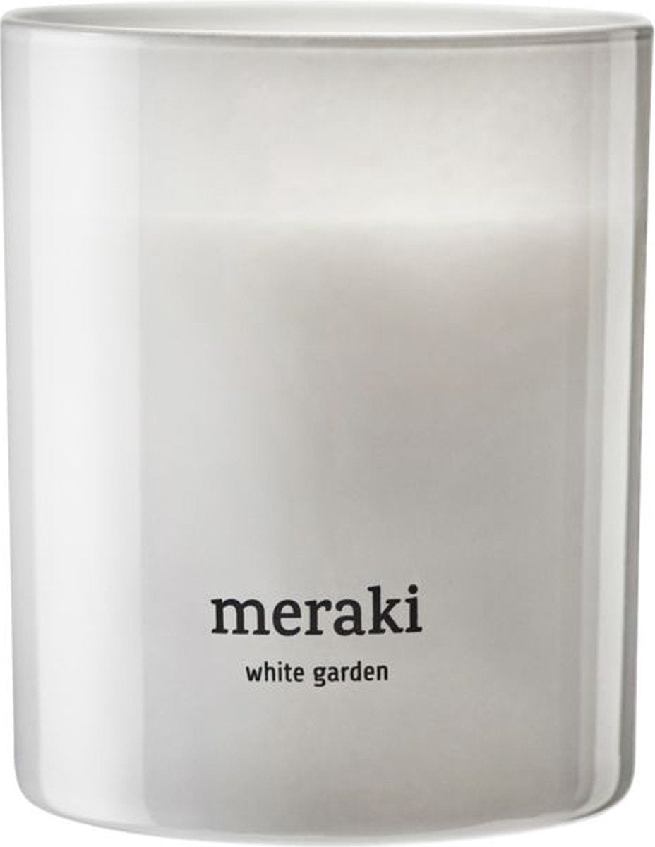 Meraki geurkaars white garden medium
