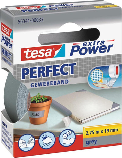 Tesa 1025254 - extra potencia 2,75mx19mm gris | 10 piezas