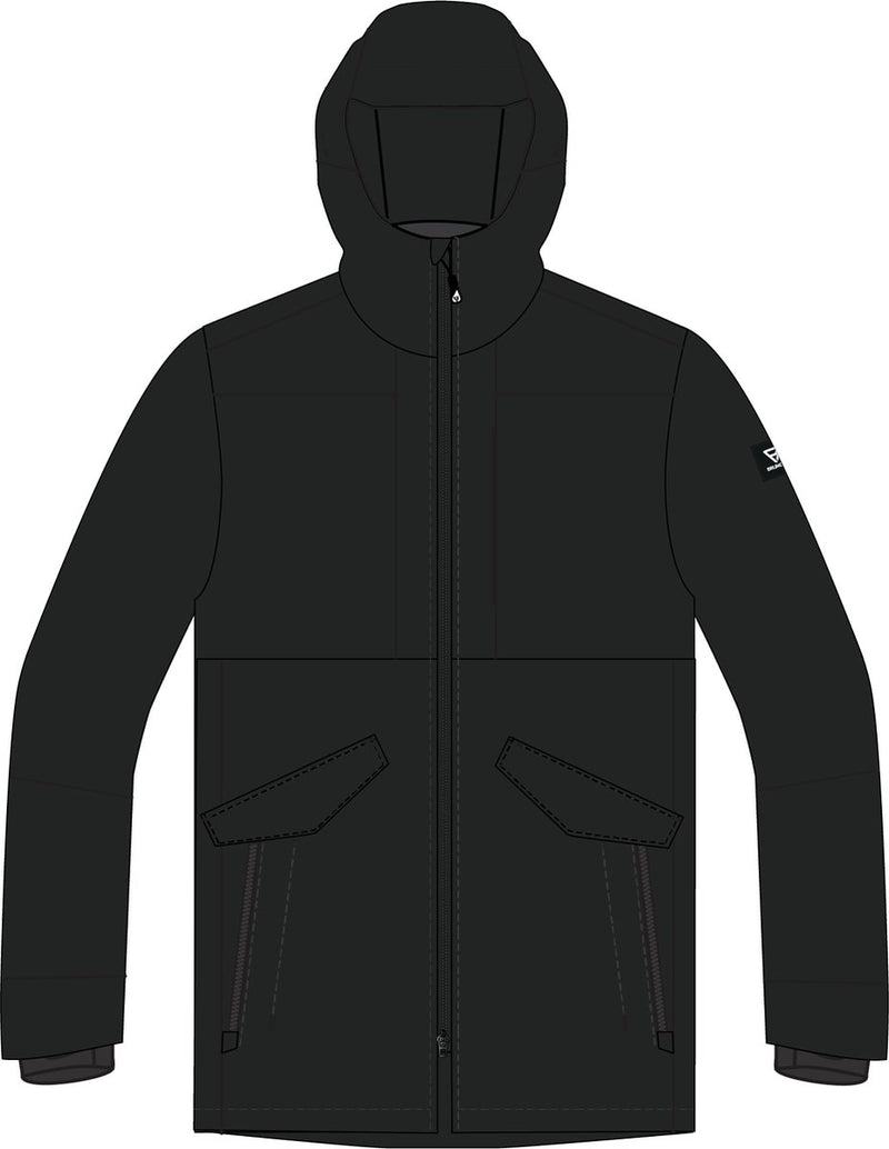 Brunotti Nelson Parka impermeable para hombre - negro - l