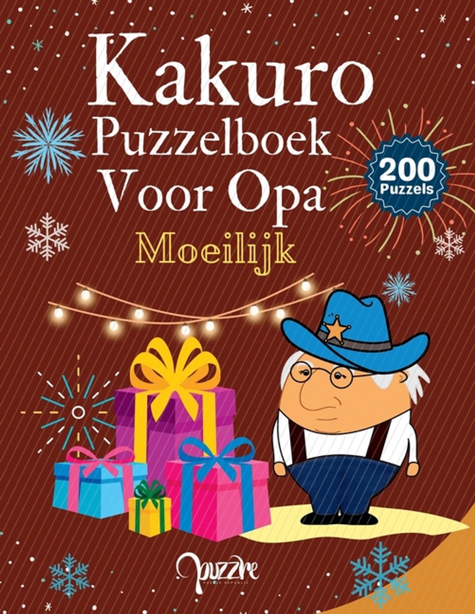 Libro de rompecabezas de Kakuro para el abuelo difícil.