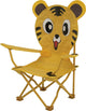 Tigre de silla alta 60 x 26 cm poliéster acero amarillo