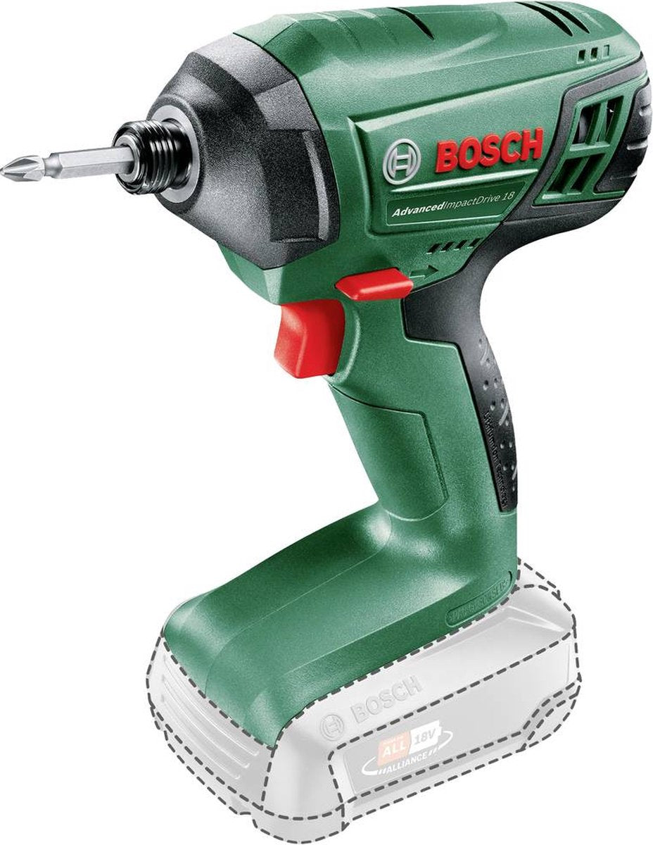 Avvitatore a percussione a batteria Bosch advancedimpactdrive 18 - incl. doppia punta a vite - senza batteria da 18 V e caricabatterie