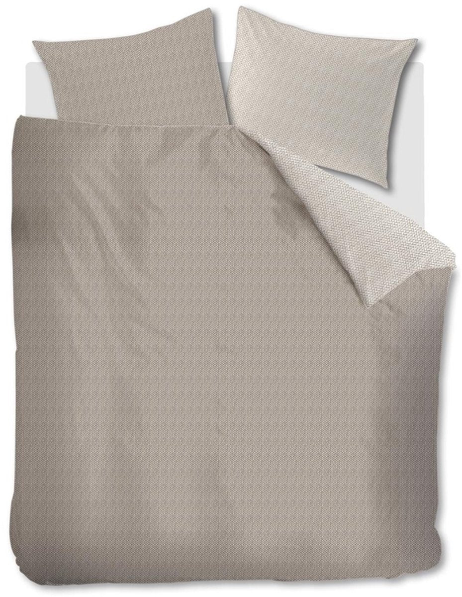 Riviera maison twisted duvet cover - single - 140x200 220 - sand