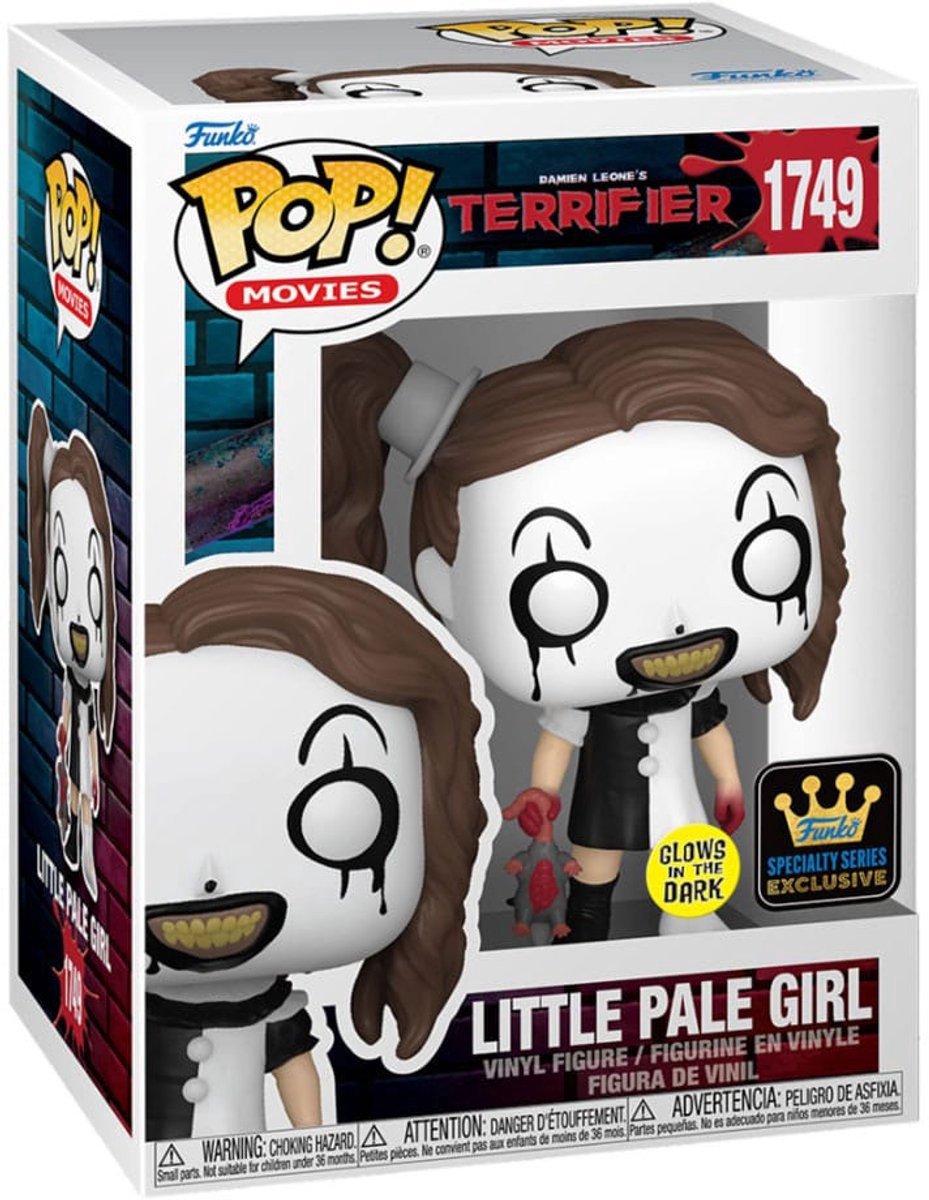 Funko pop film: terrificante 2 - piccola ragazza pallida pop (si illumina al buio) #1749