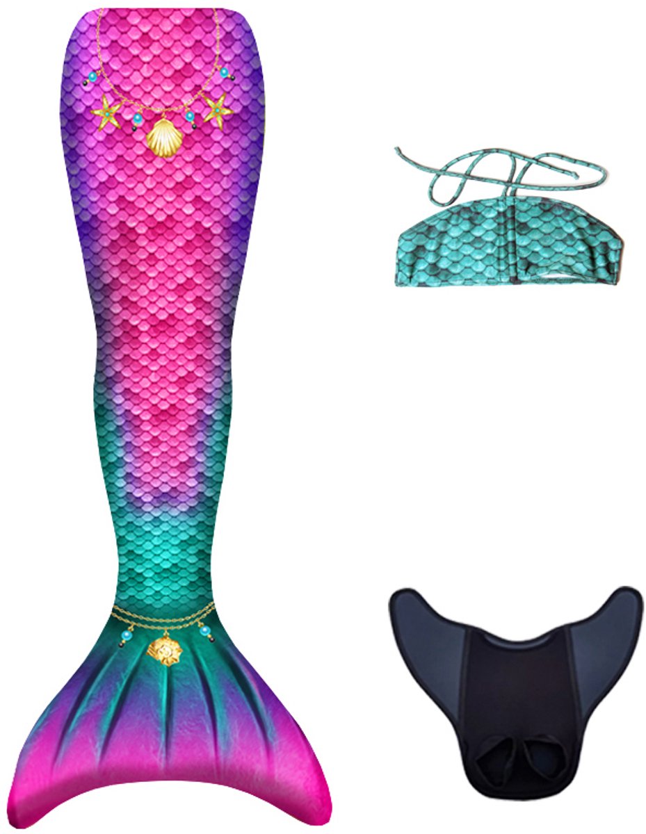 Coda da sirena Kuaki - stella fissata - s - 10 anni