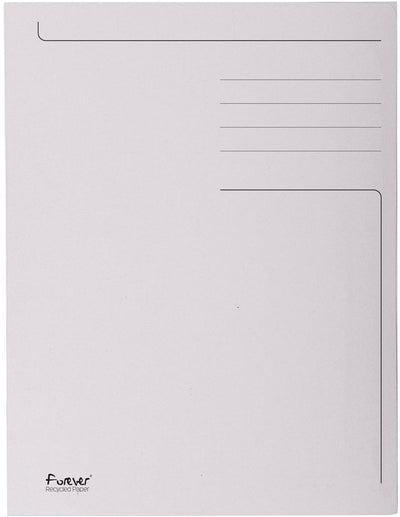 Cartella stampata Exacompta 50xforever® con 3 lembi - 280 gm2 - 24,5x35 cm per folio - grigio - 449019e