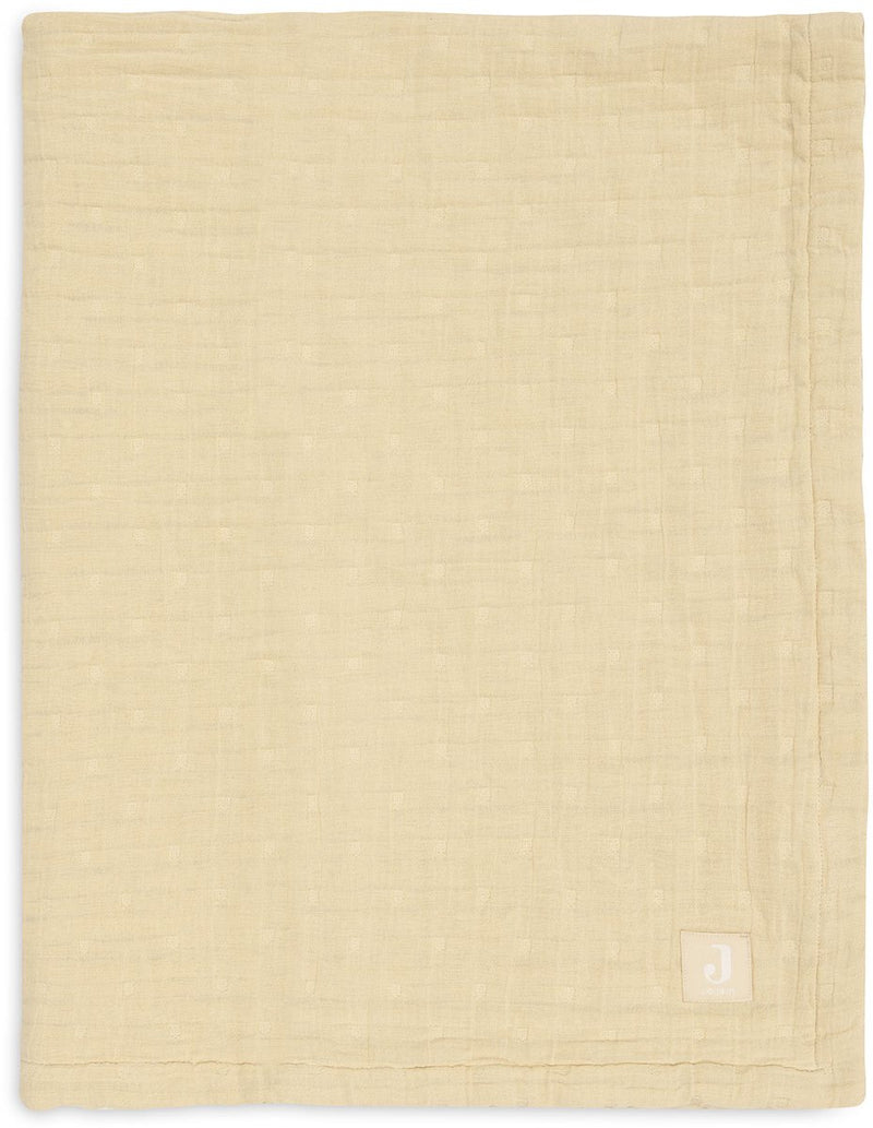 Coperta per culla Jollein - 75x100 cm - idrofila - jacquard - vaniglia