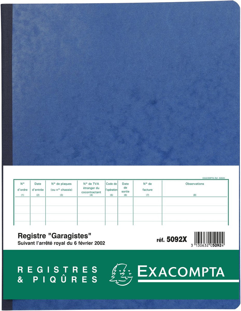 Registri speciali Exacompta per officine - Francese - 80 pagine - - 5092x