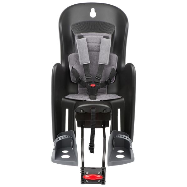 Asiento infantil de PoliSport detrás de Bilby Maxi RS Confirmación de marco Negro