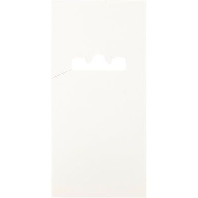 Cartoncino per uncinetto doppio, L: 123 mm, l: 58 mm, bianco, 200 pezzi 1 scatola