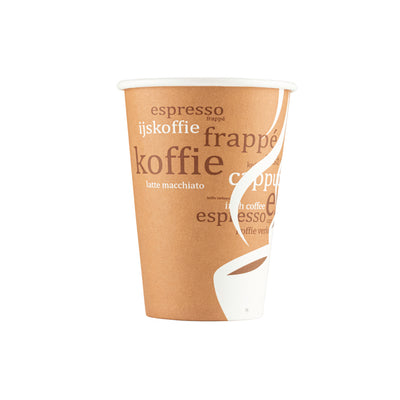 Tazzina da caffè in cartone con motivo caffè (2500x 180cc)