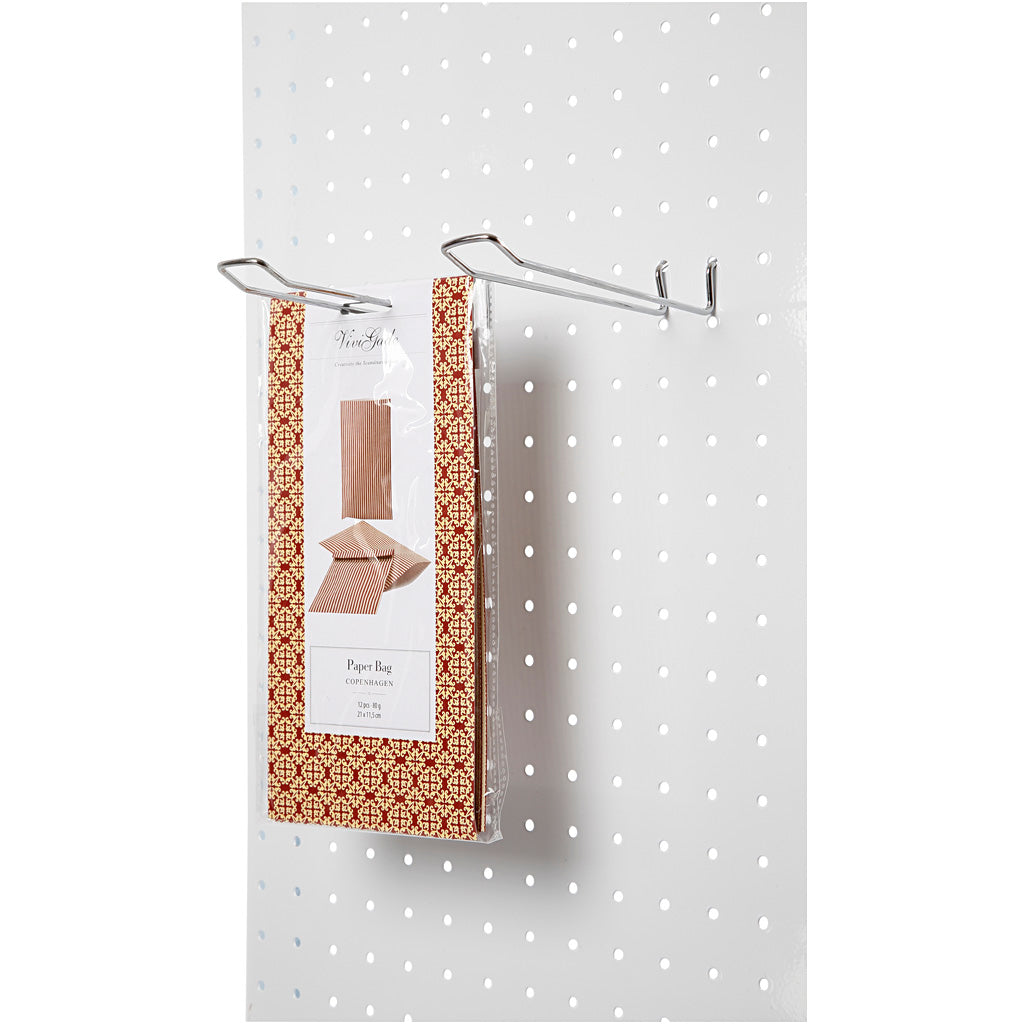 Gancio doppio, l: 150 mm, l: 25 mm, spessore 3 mm, 50 pezzi 1 scatola