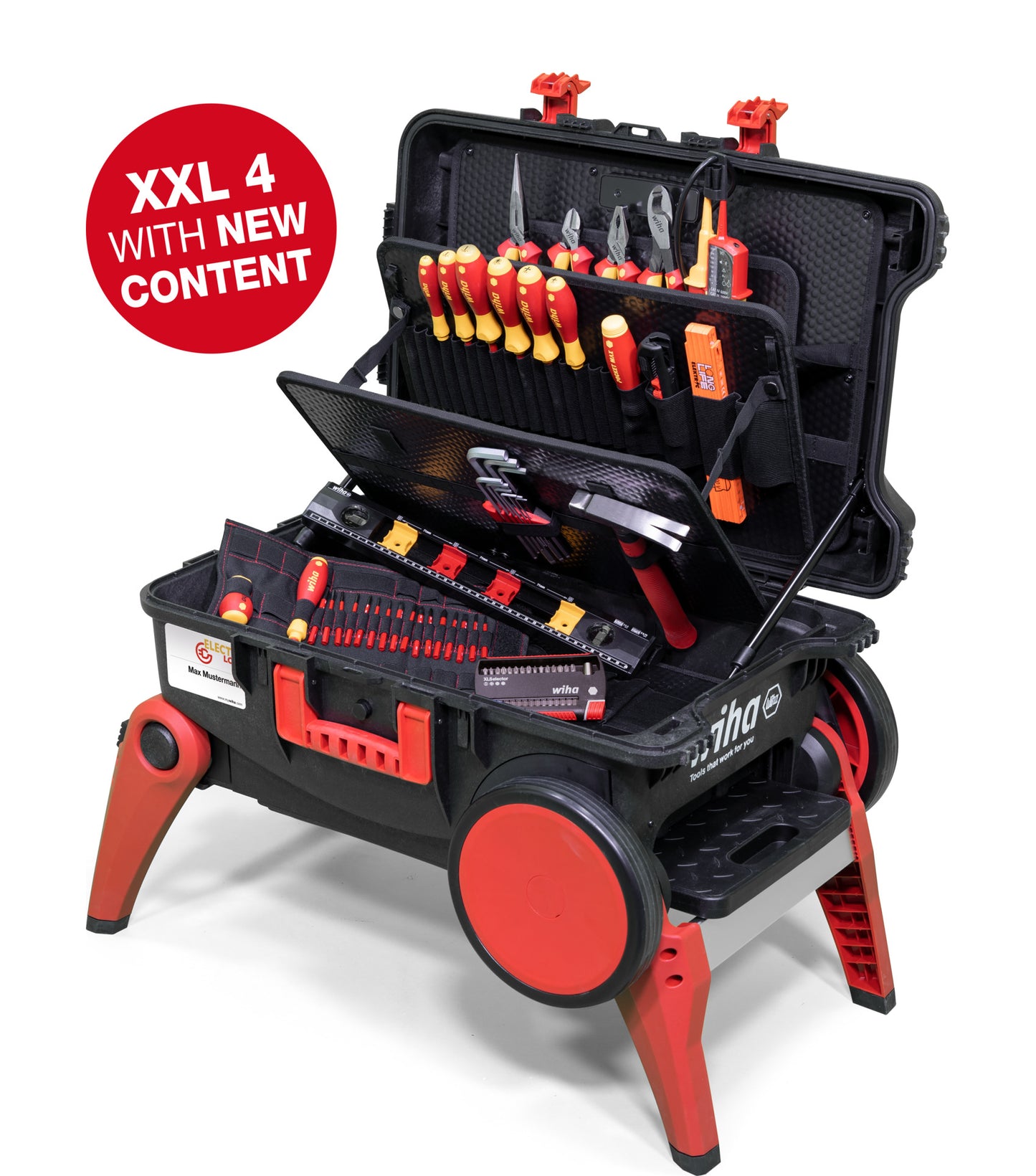 Set di attrezzi da elettricista Wiha xxl4 in valigetta | 82 pezzi - 45734