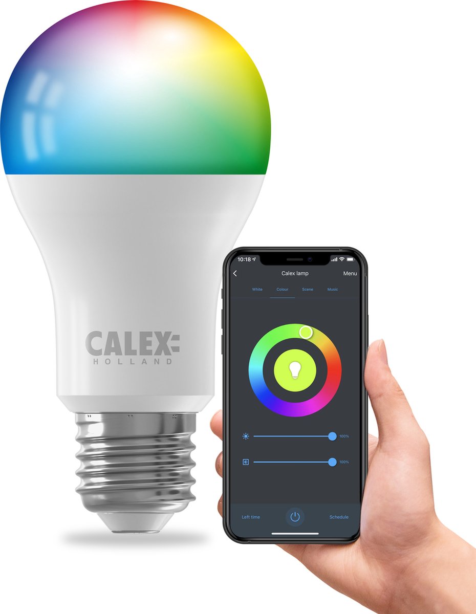Lámpara LED inteligente Calex - e27 - rgb y blanco cálido - iluminación inteligente - 9,4w
