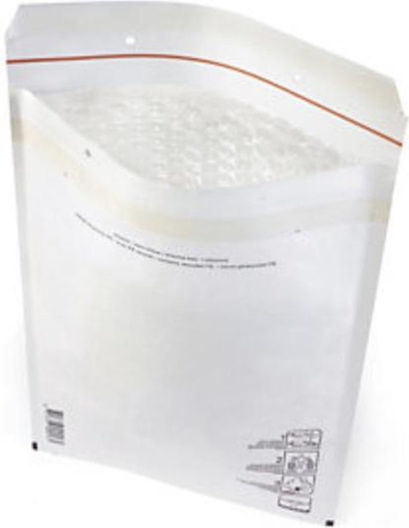 Buste imbottite velate - una bianca - 110 x 165 mm - 10 pezzi - con striscia adesiva