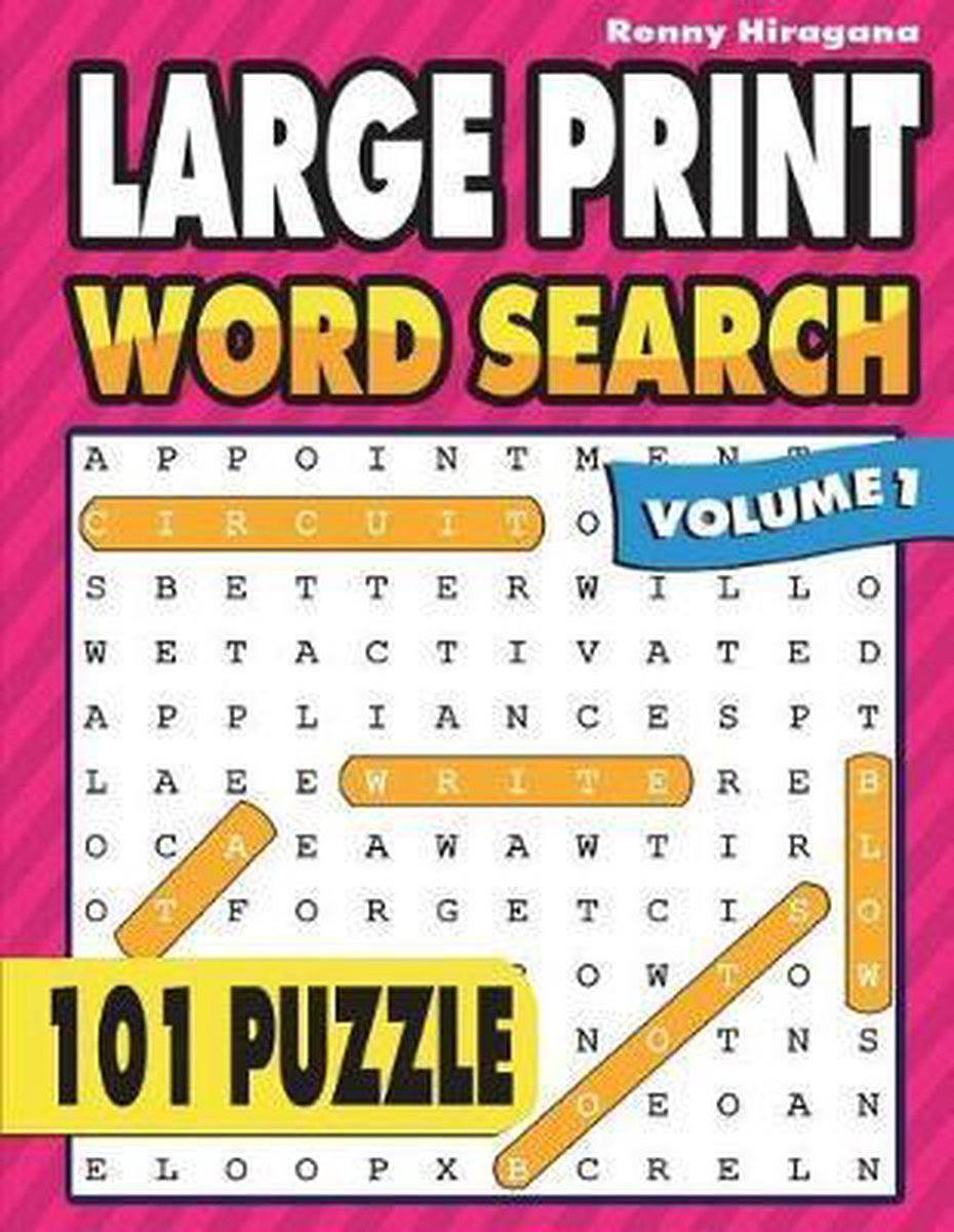 Large print word search- large print word search