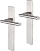 Impresso deurkruk - kirby - voor binnen - vierkant deurschild - rvs - 2 stuks
