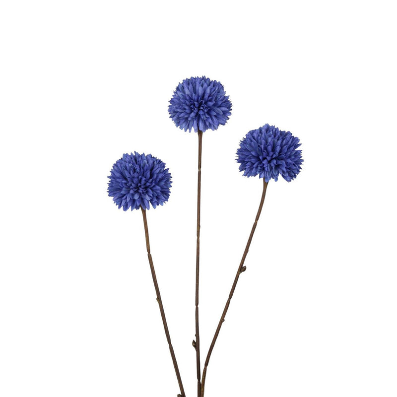 Roberts collection kunstbloem pompom 78 cm blauw