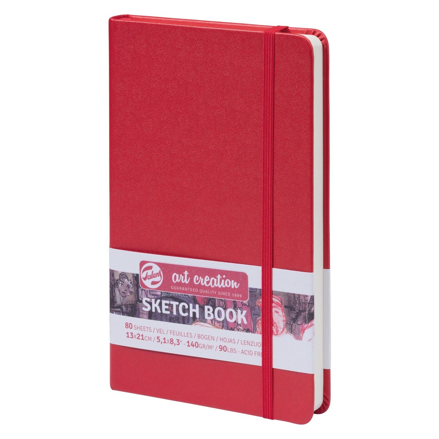 Talens creación artística • cuaderno de bocetos rojo 13 x 21 cm 140 g 80 hojas