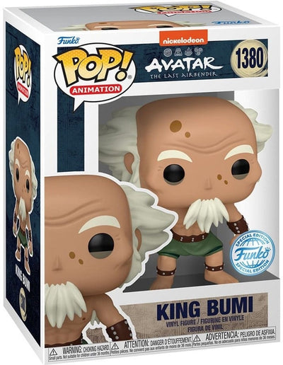 Animazione pop Funko: avatar l'ultimo dominatore dell'aria - re bumi pop #1380