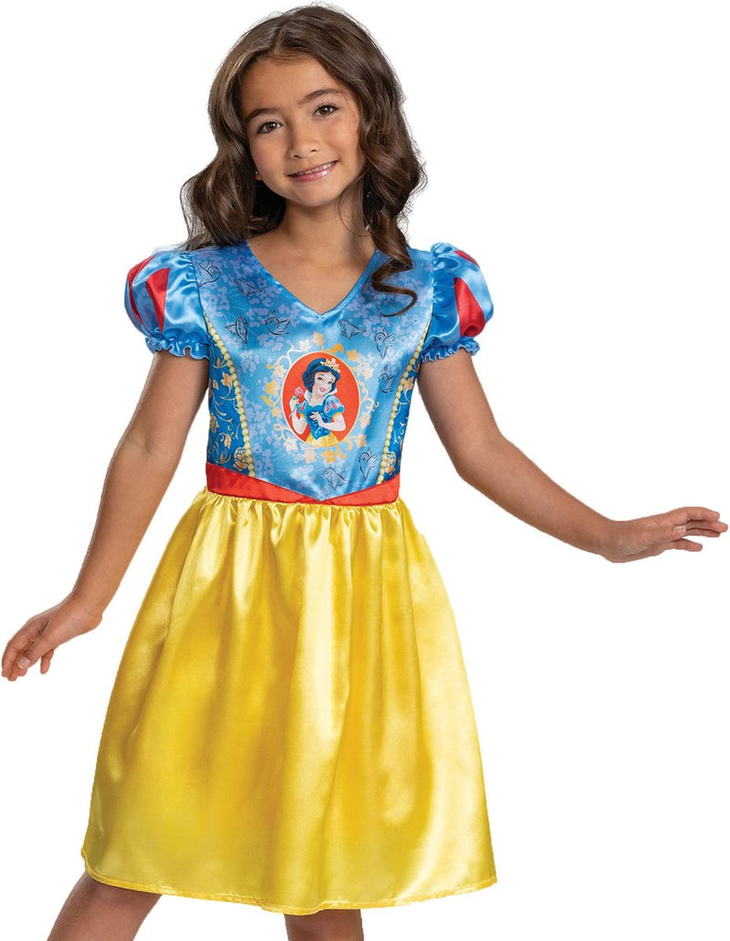 Disfraz princesa disney - blancanieves, blancanieves basic plus, talla s (5 - 6 años), niña