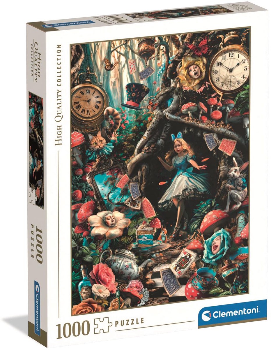 Clementoni - puzzel - 1000 stukjes - een dag in wonderland - high quality collection