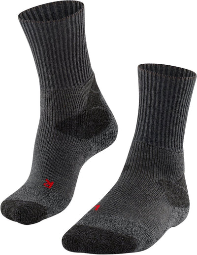Falke tk-x expedition ultra dikke padding wol functioneel materiaal wandelsokken heren grijs - maat 39-41
