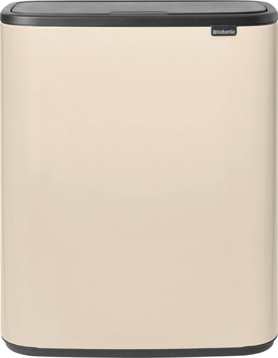 Brabantia bo touch bin contenedor de basura - 1 compartimento - 60 litros - beige suave