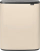 Brabantia bo touch bin prullenbak - 1 vak - 60 liter - soft beige