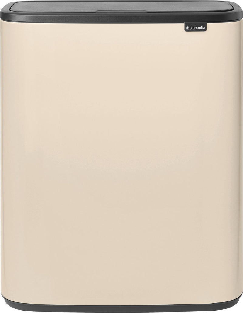 Brabantia bo touch bin prullenbak - 1 vak - 60 liter - soft beige