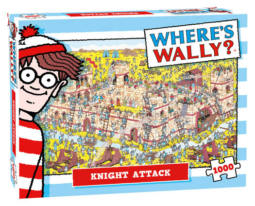 Molti regali puzzle dove apos; S Wally Knight Attack 1000 pezzi