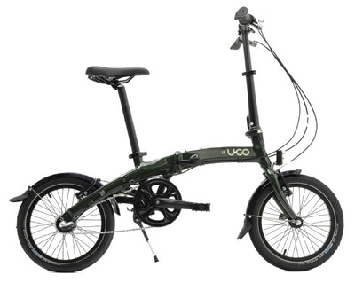 Ugo vouwfiets u-go dare i3 - 16 inch - nexus 3 speed - v brake - moss green