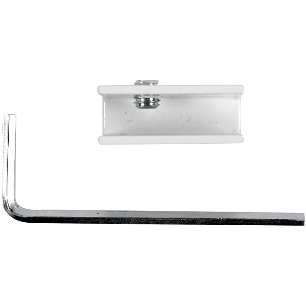 Profilo di raccolta, h: 22 mm, p: 11 cm, l: 32 mm, bianco, 1 pezzo