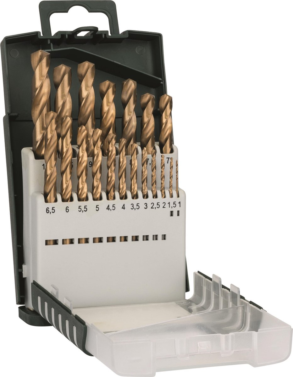 Juego de brocas para metal Bosch hss-estaño, 1-10 mm, 19 piezas